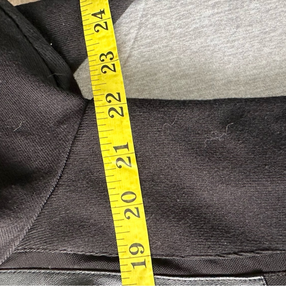 Chico’s faux leather black jacket size 2- 12/14 - Picture 3 of 6
